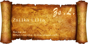 Zsilka Lilla névjegykártya